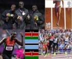 Подиум атлетика 800 м мужчин, Дэвид Рудиша (Кения), Астранаар Амос (Ботсвана) и Тимоти Китум (Кения), Лондон 2012